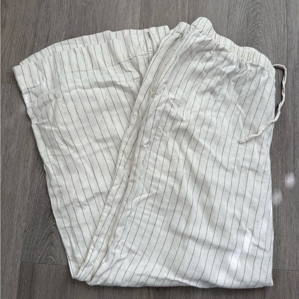a new day Striped Linen Pants